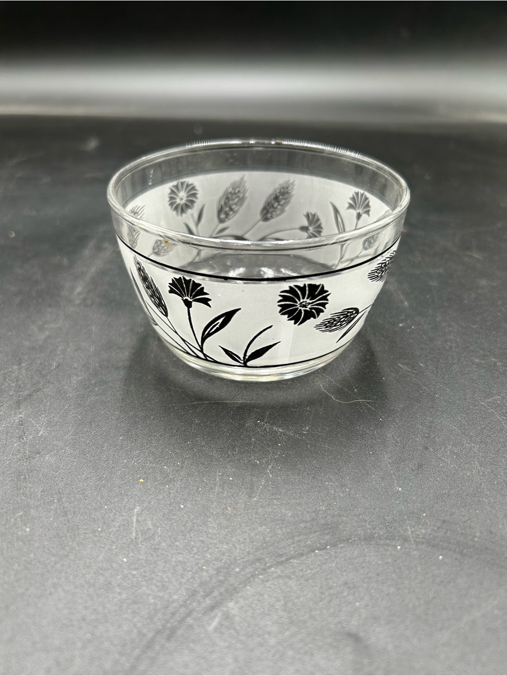 Libbey MCM silver wheat dessert bowl